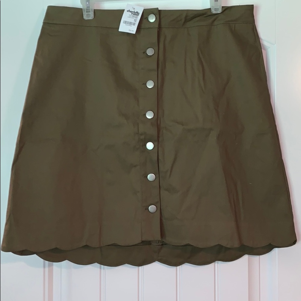 Olive green skirt